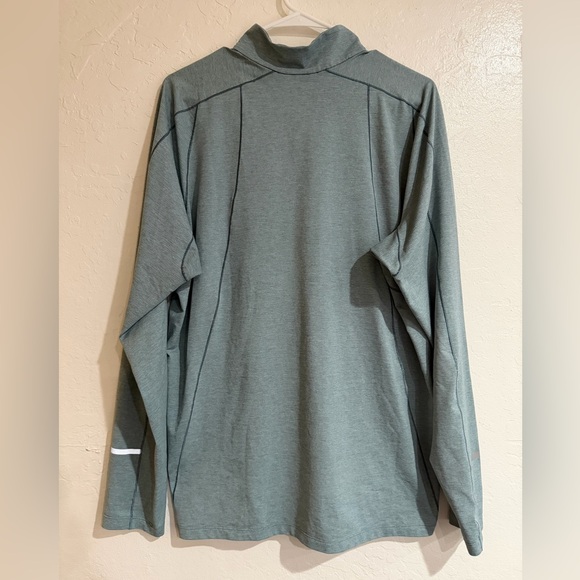 Arc'teryx Men's Green Zip-Neck Base Layer Top size L - Picture 4 of 7